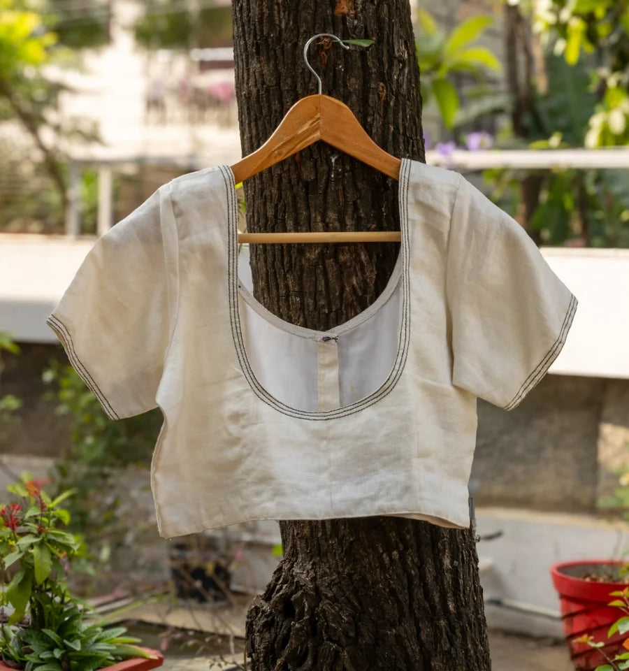 Woven Elegance Blouse