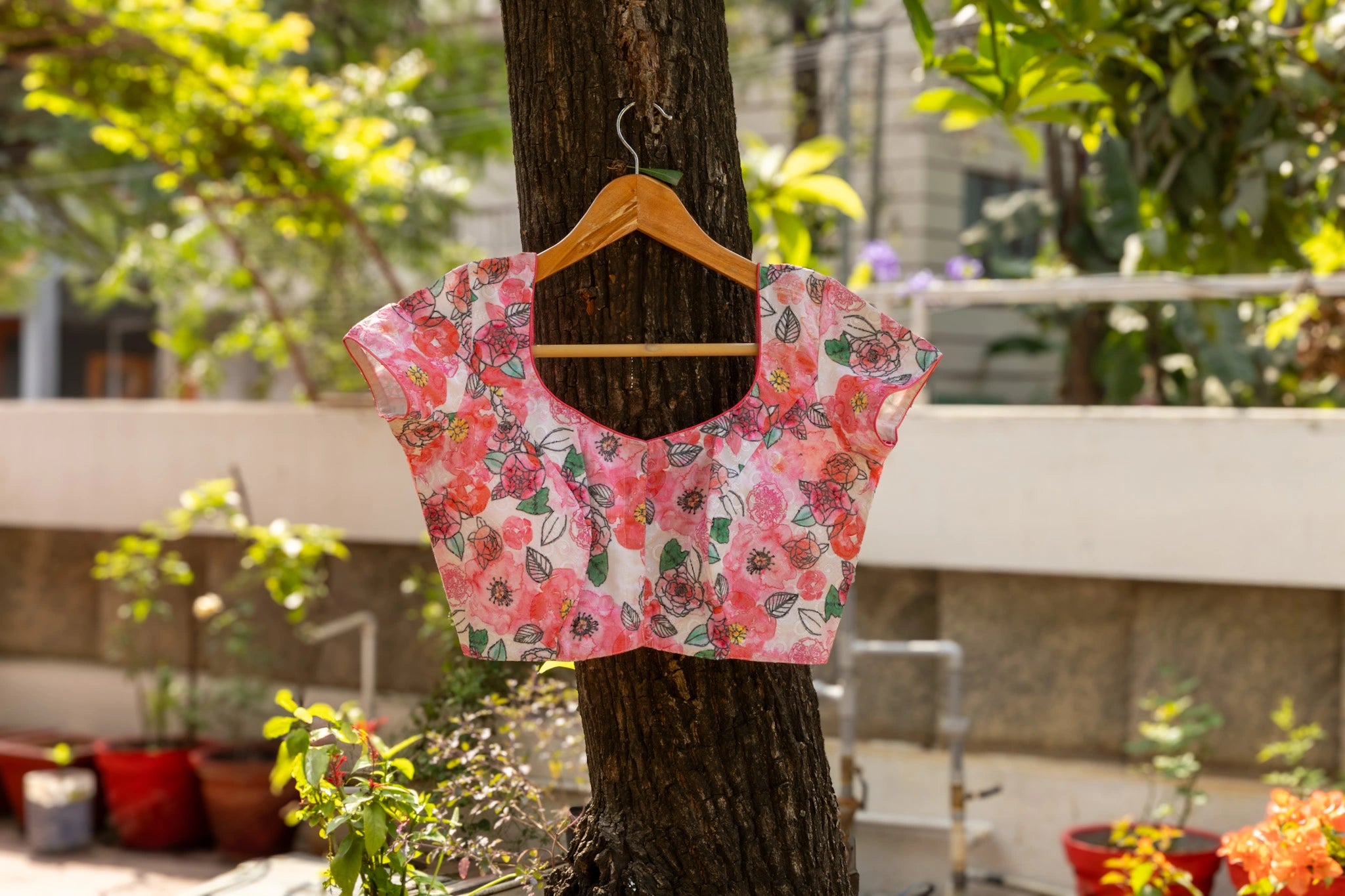 Pink Garden Blouse