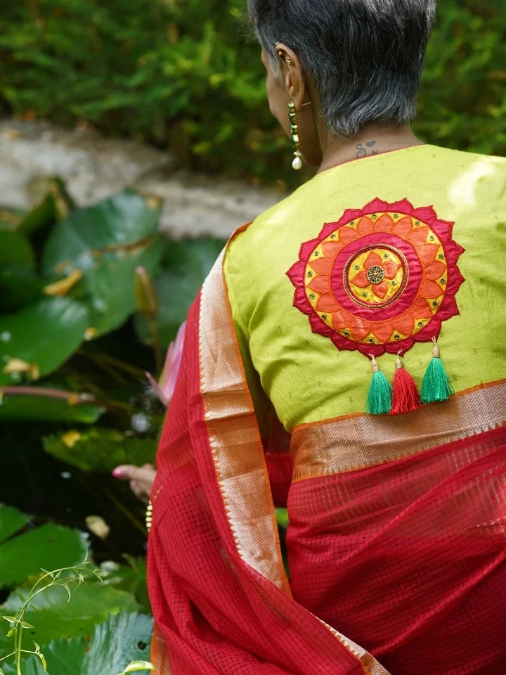Ruby Radiance Saree