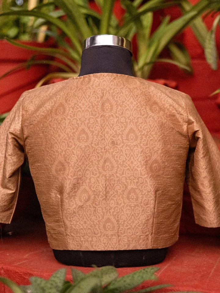 Textured Antique Gold Blouse