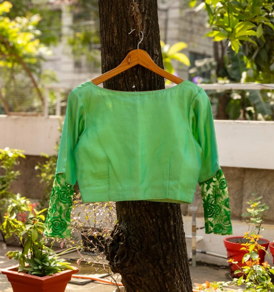 Glowing Green Blouse