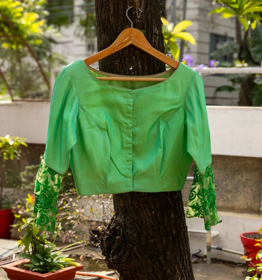 Glowing Green Blouse