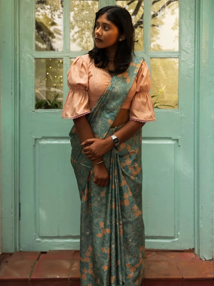 Bridgerton's Peach Blouse
