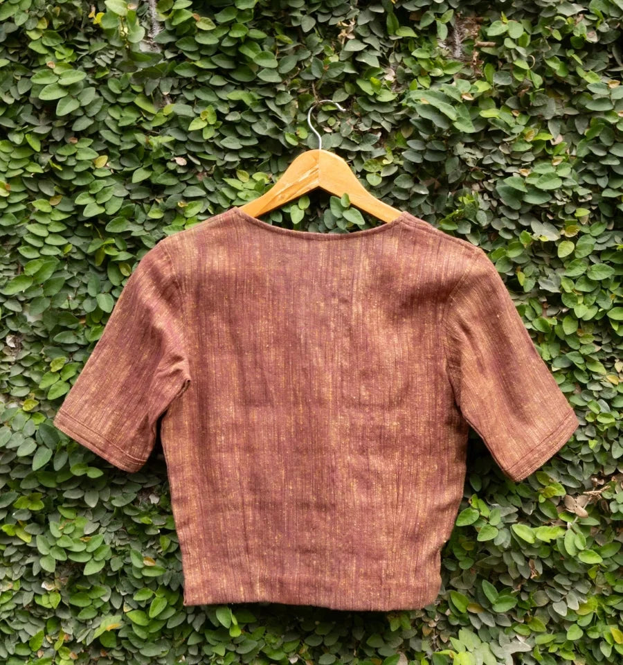 Maroon Tapestry Blouse