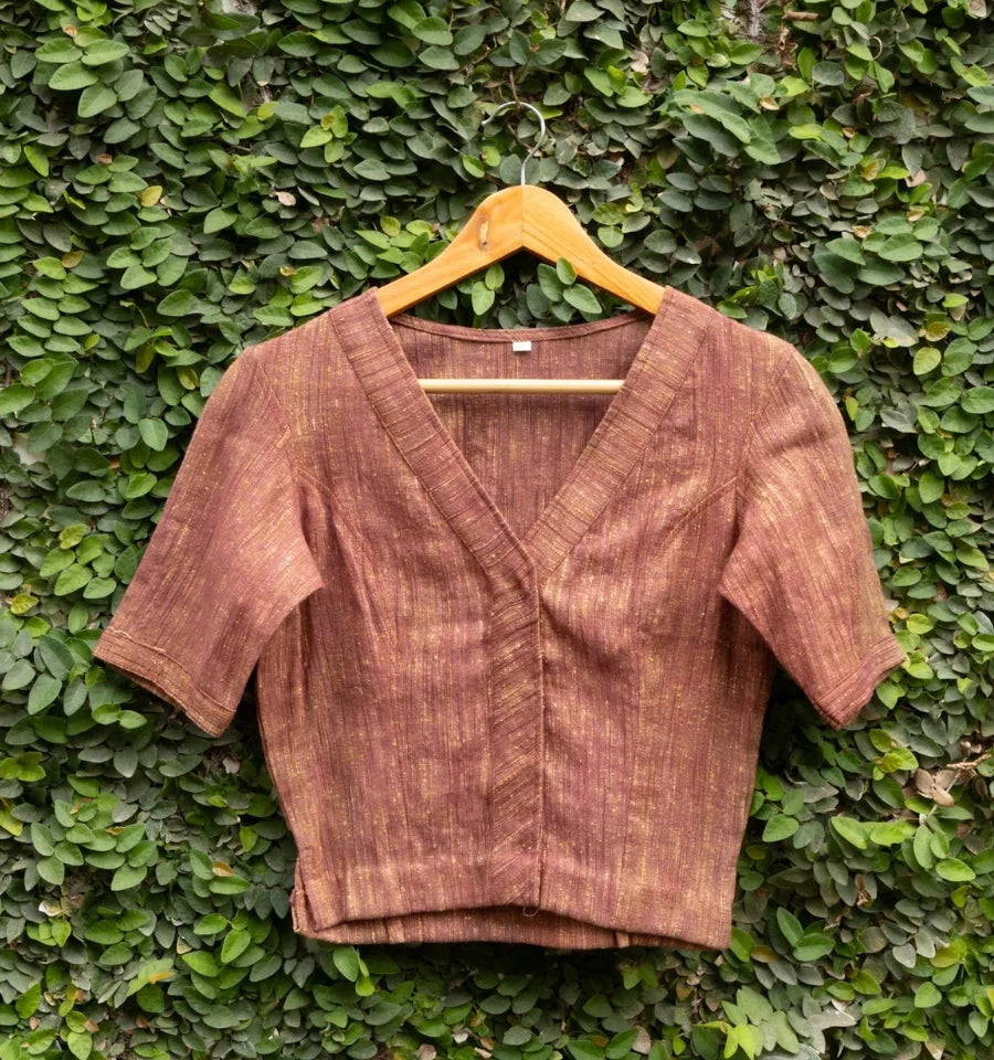 Maroon Tapestry Blouse