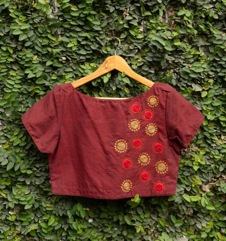 Maroon Mirage Blouse