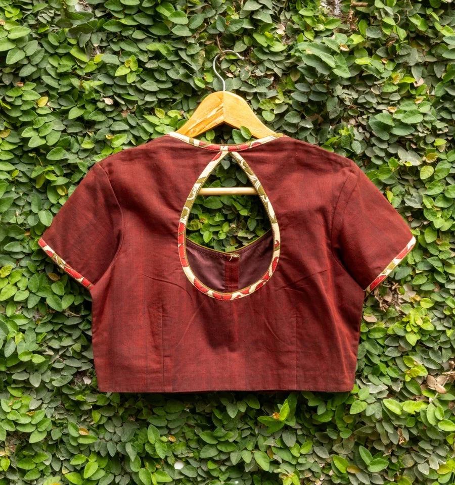 Wine Bloom Blouse