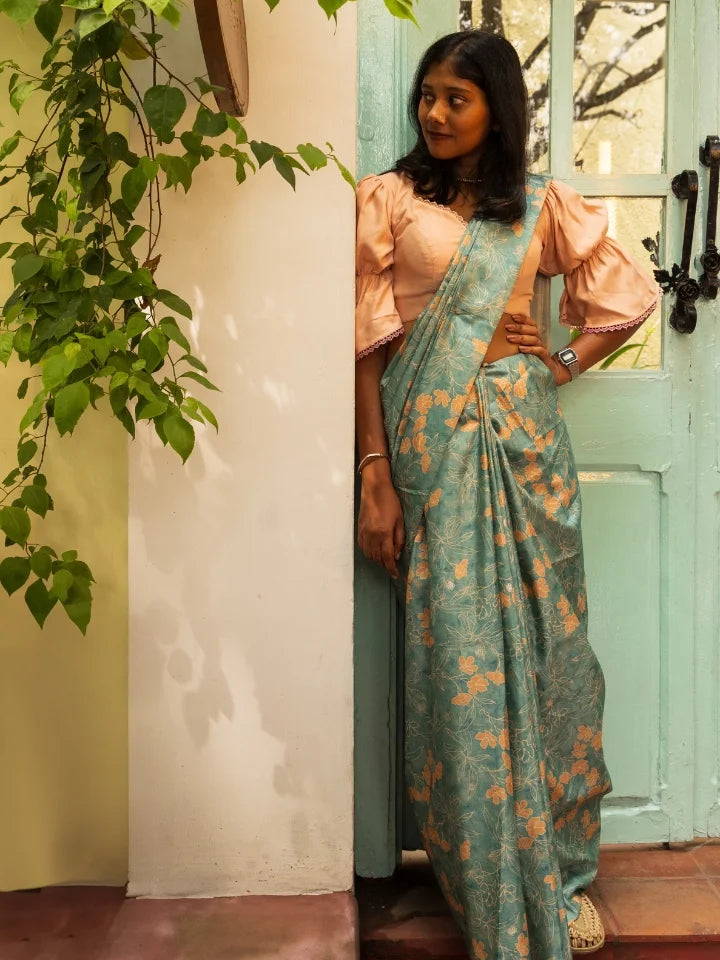 Bridgerton's Peach Blouse