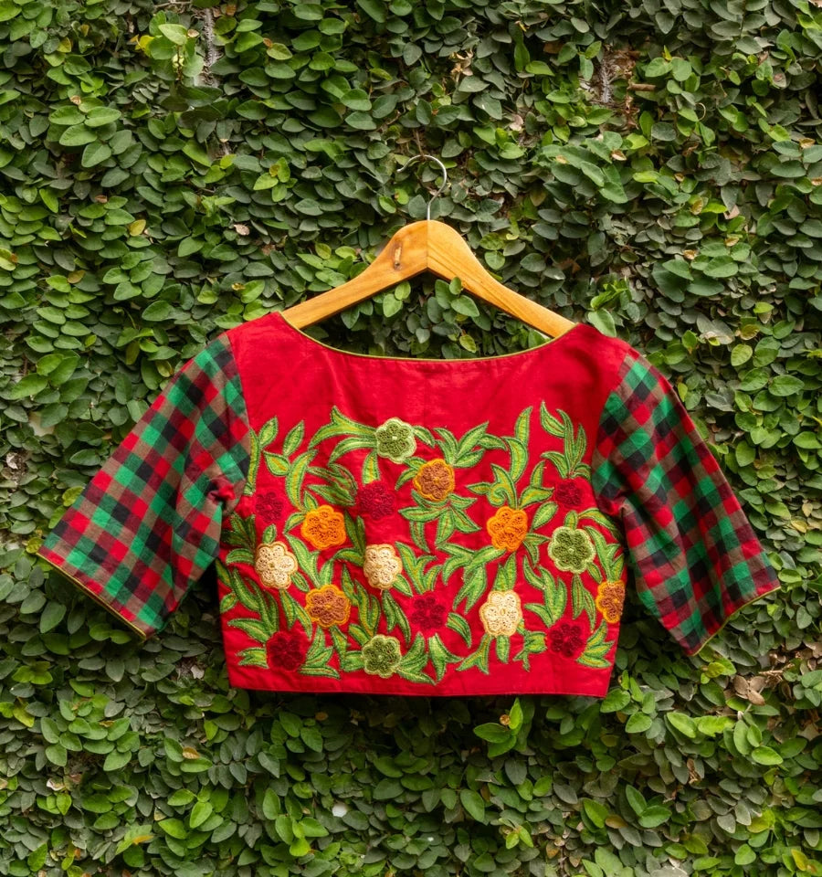 Red Garden Blouse