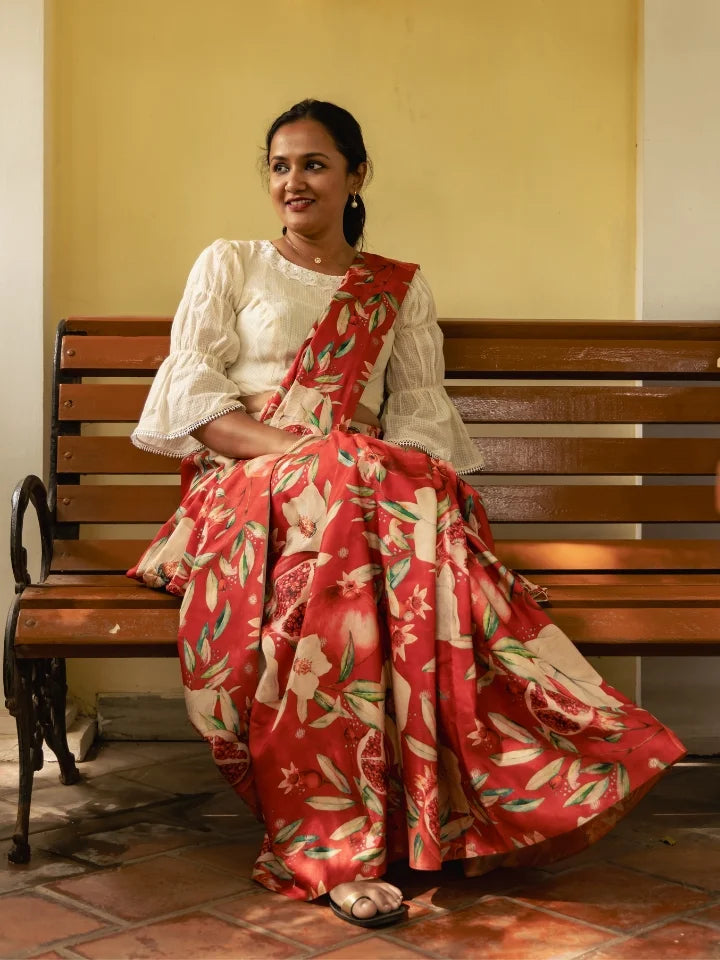 Pomegranate Charm Saree