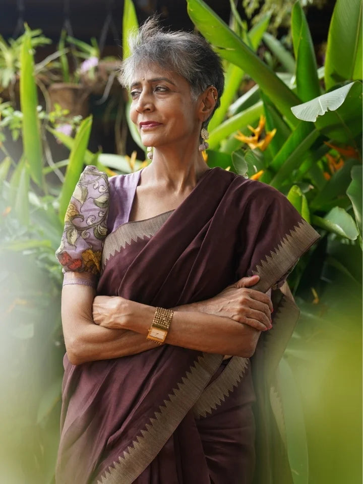 Espresso Weave Saree
