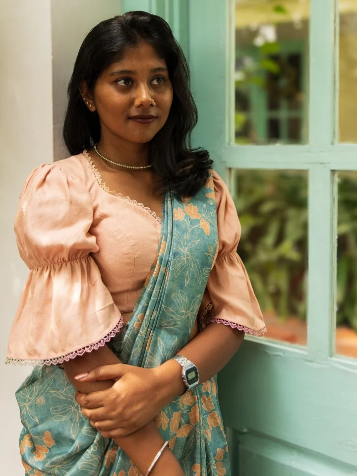 Bridgerton's Peach Blouse