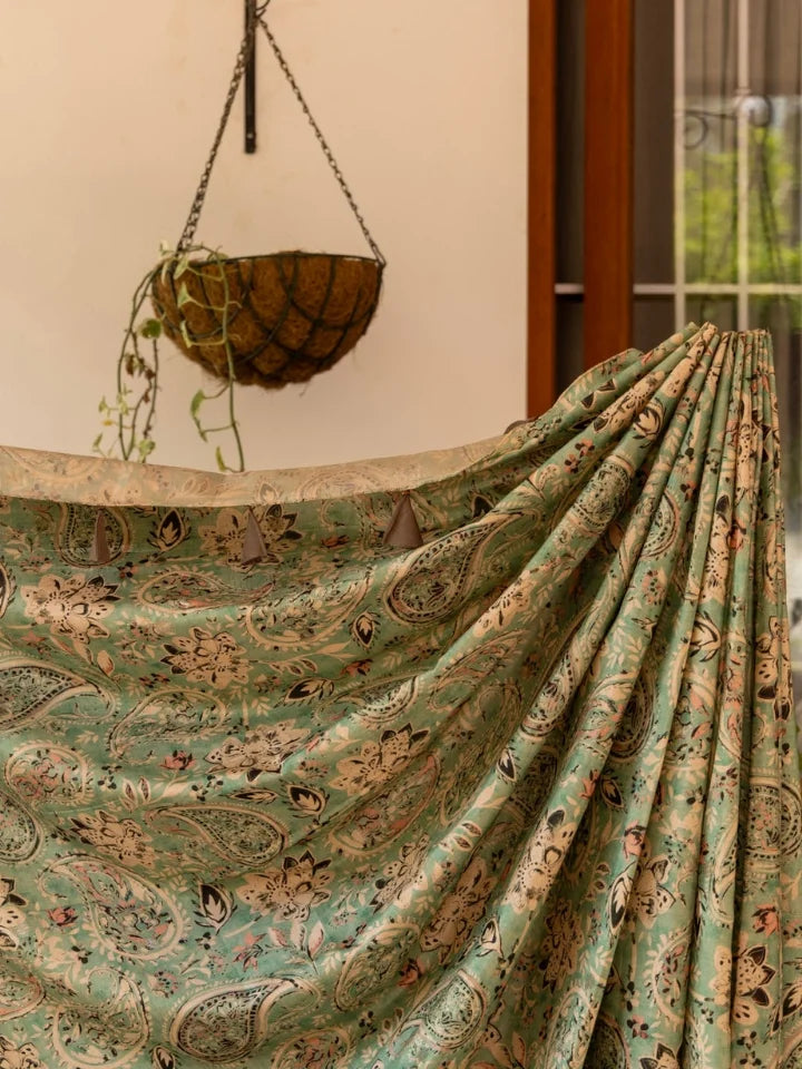 Mint Paisley Saree