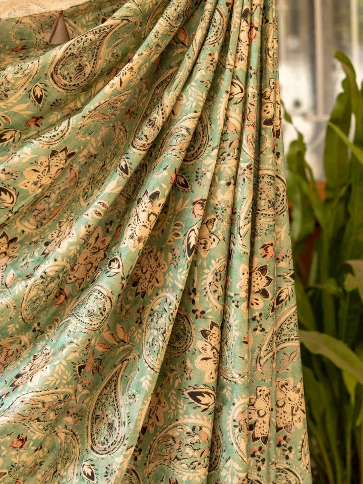 Mint Paisley Saree