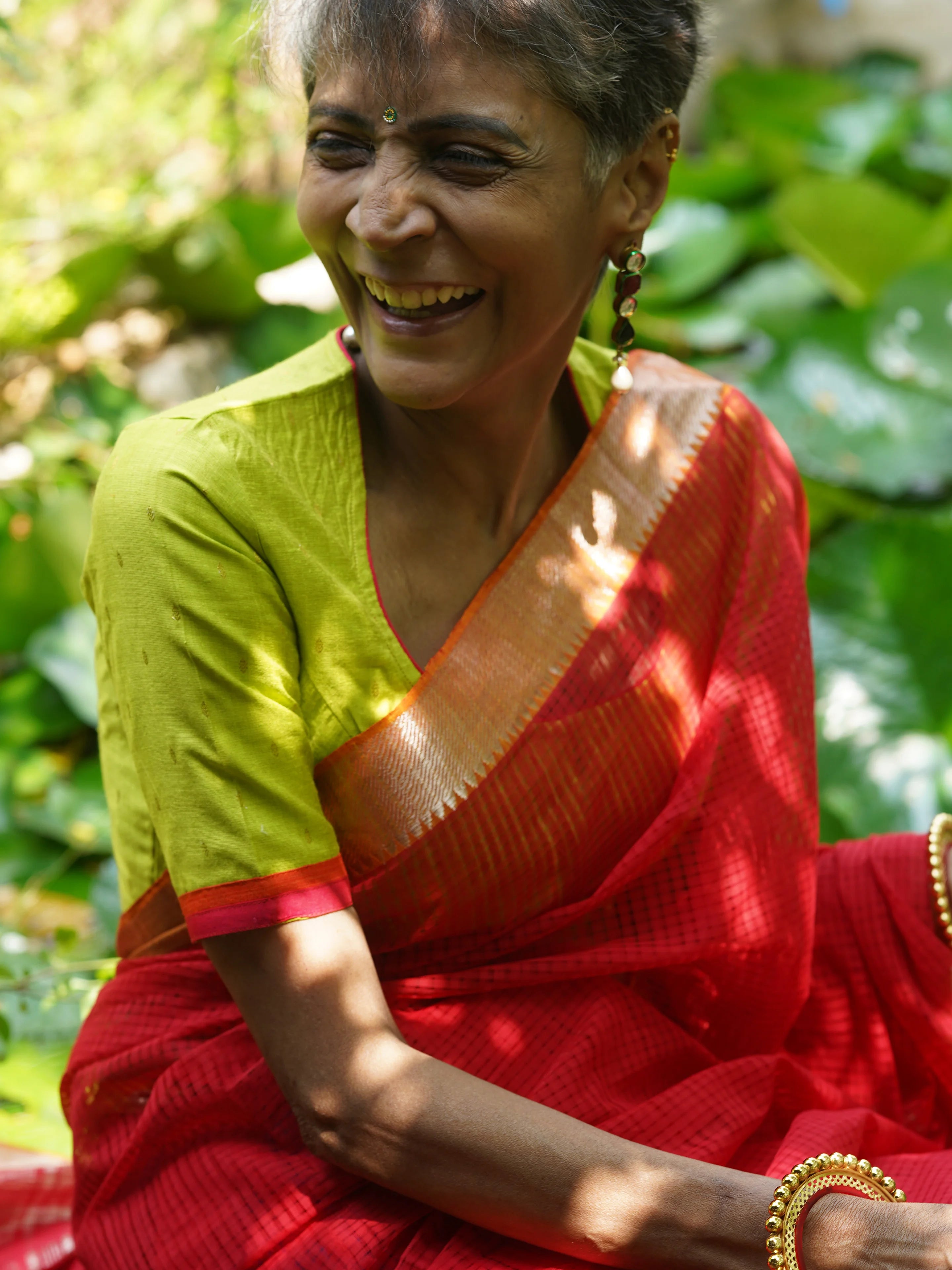Ruby Radiance Saree