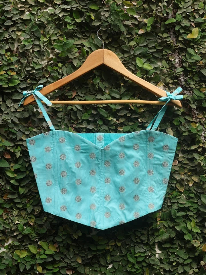 Aqua Gold Blouse