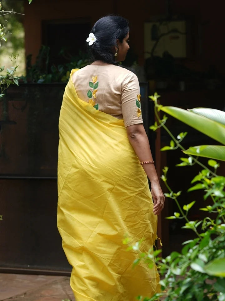 Citrus Elegance Saree