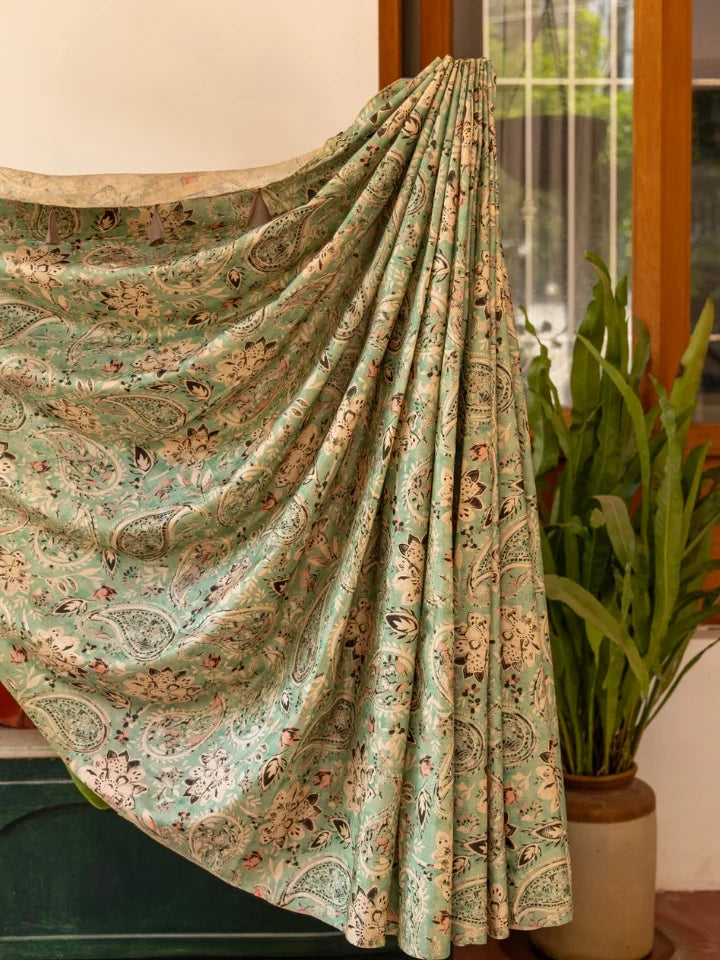 Mint Paisley Saree