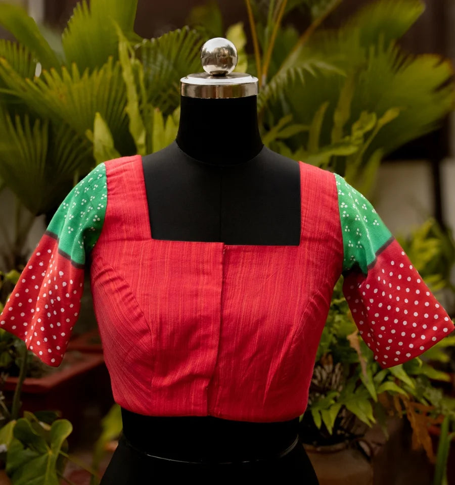 Desi Red Blouse