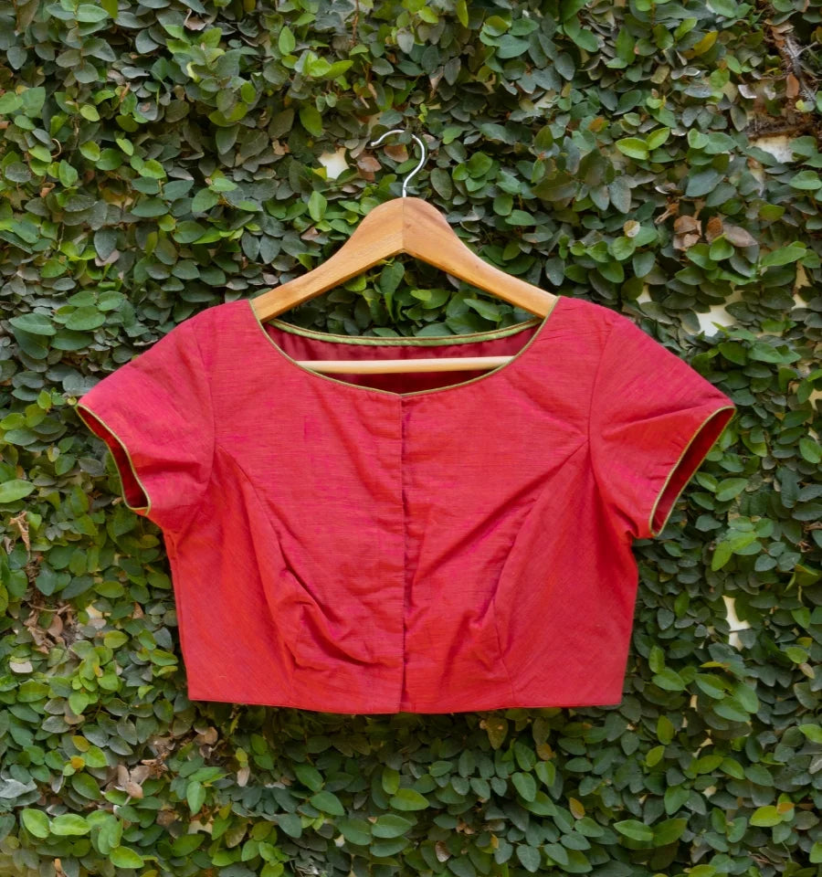 Pink Wood Pattern Blouse