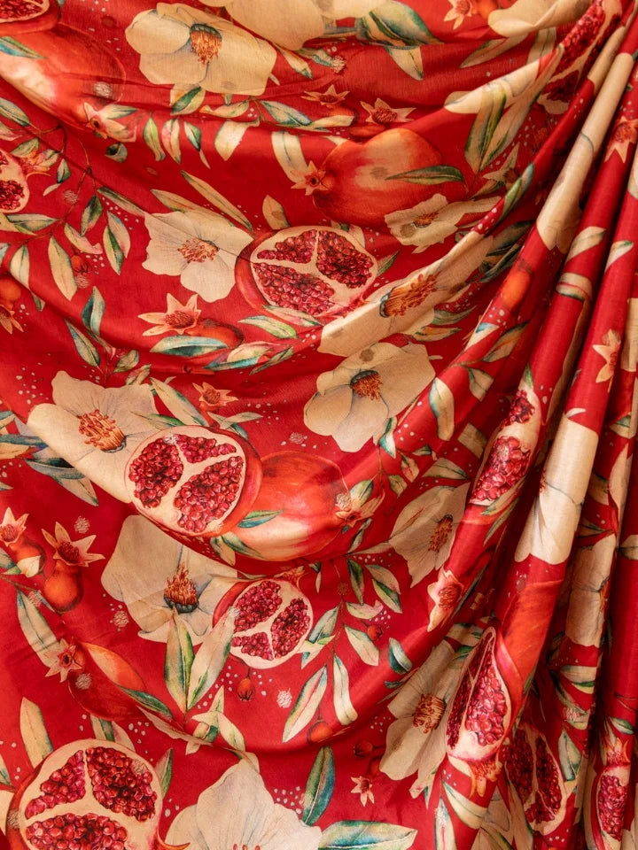 Pomegranate Charm Saree