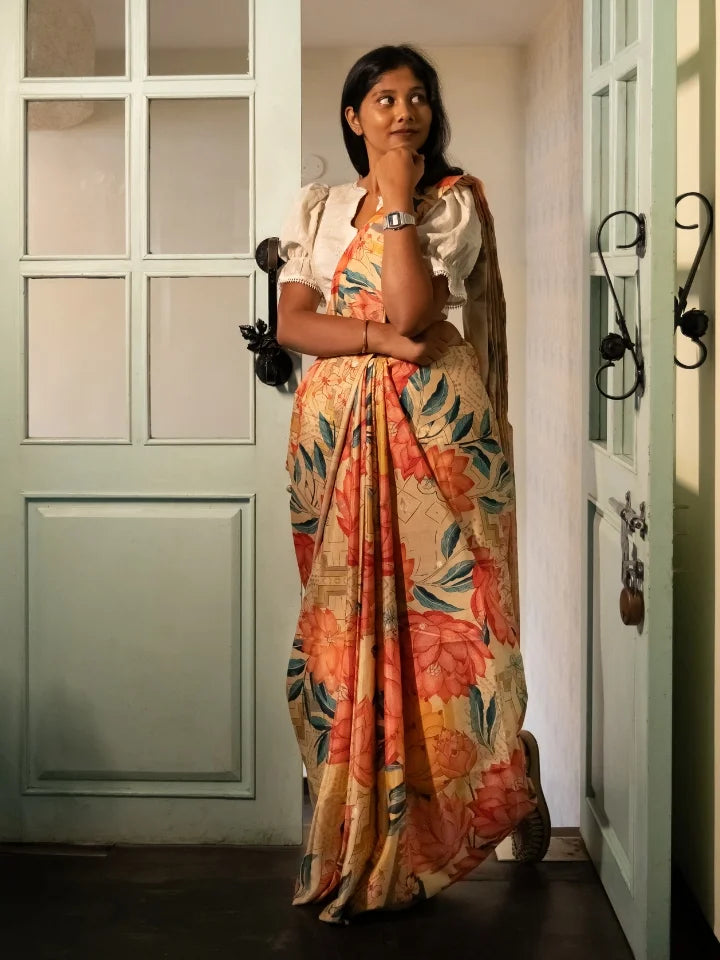Eternal Lotus Saree