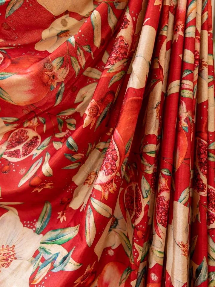 Pomegranate Charm Saree