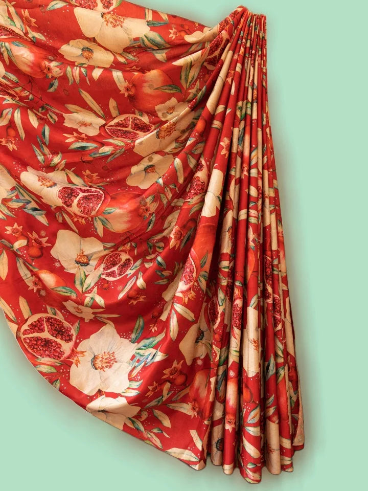 Pomegranate Charm Saree