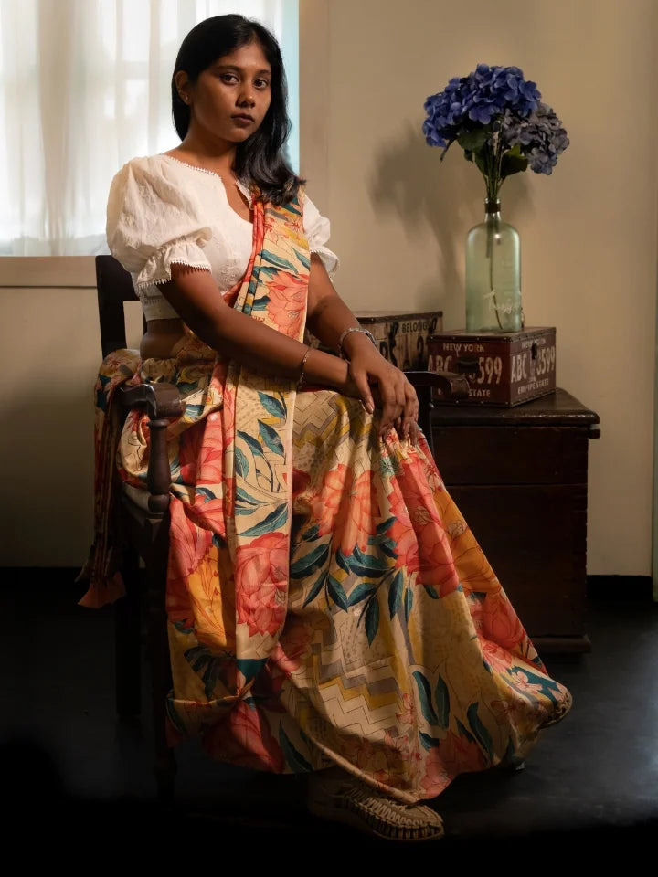 Eternal Lotus Saree