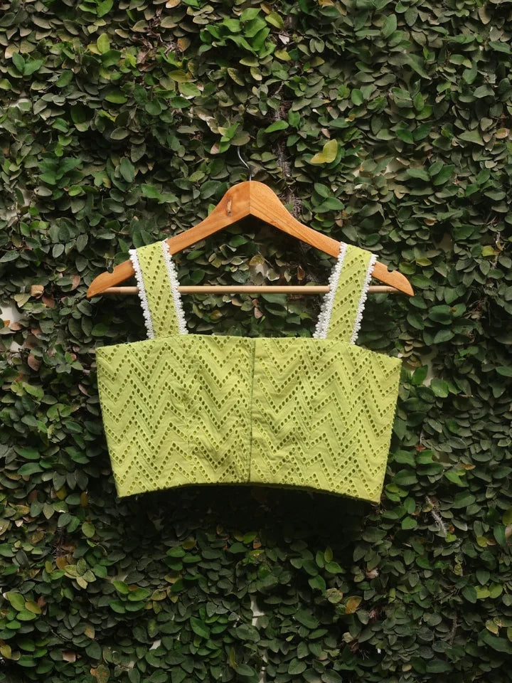 Ravishing Green Blouse