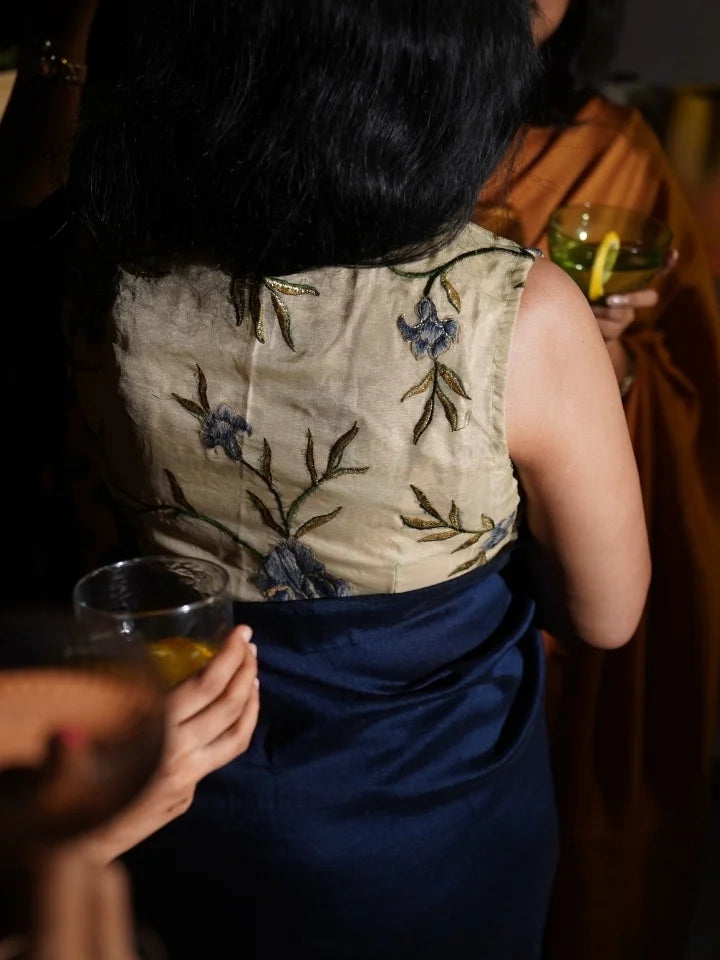 Navy Luxe Saree