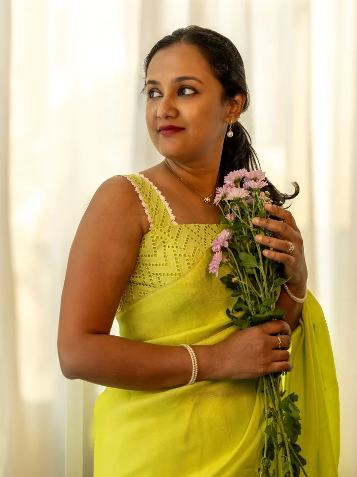 Ravishing Green Blouse