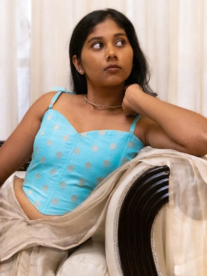 Aqua Gold Blouse