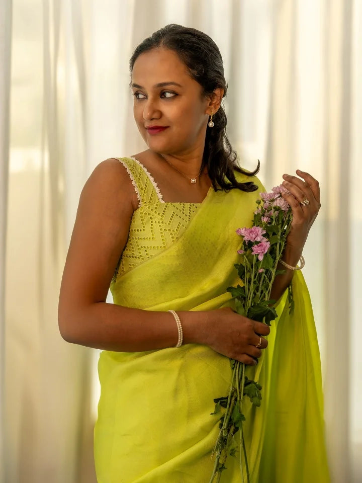Ravishing Green Blouse