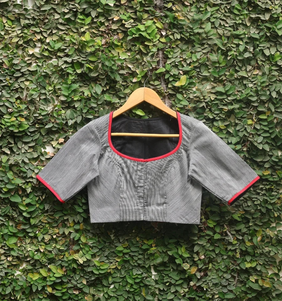 Plaid Bloom Blouse