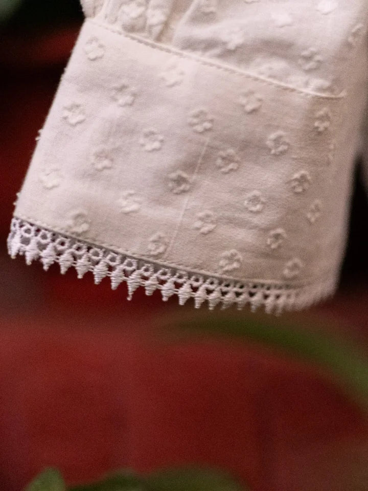 Delicate White Candy Blouse