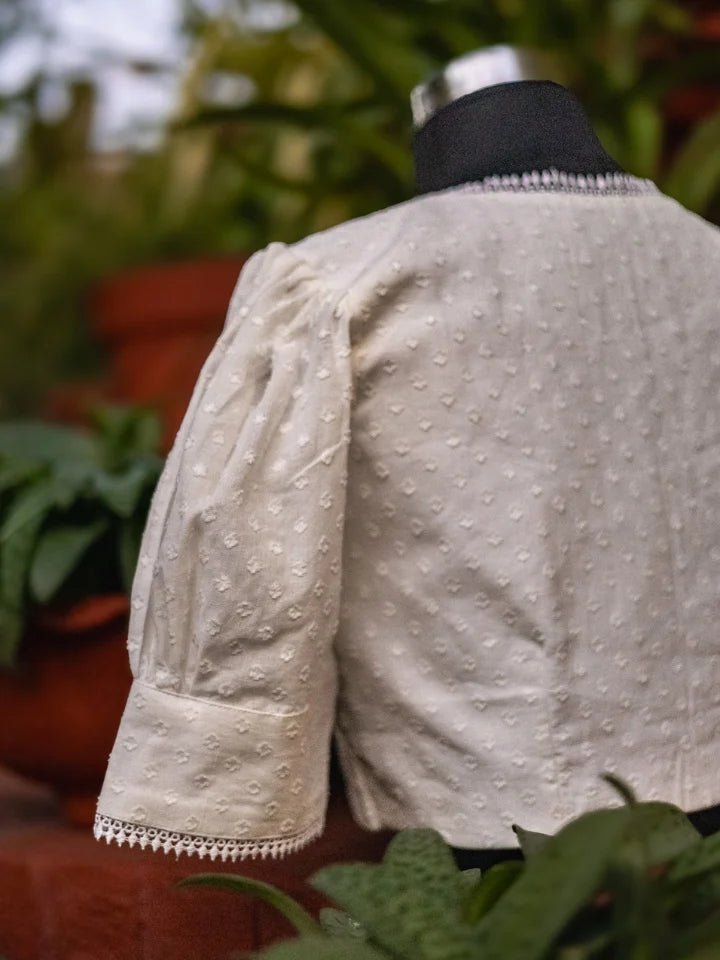 Delicate White Candy Blouse