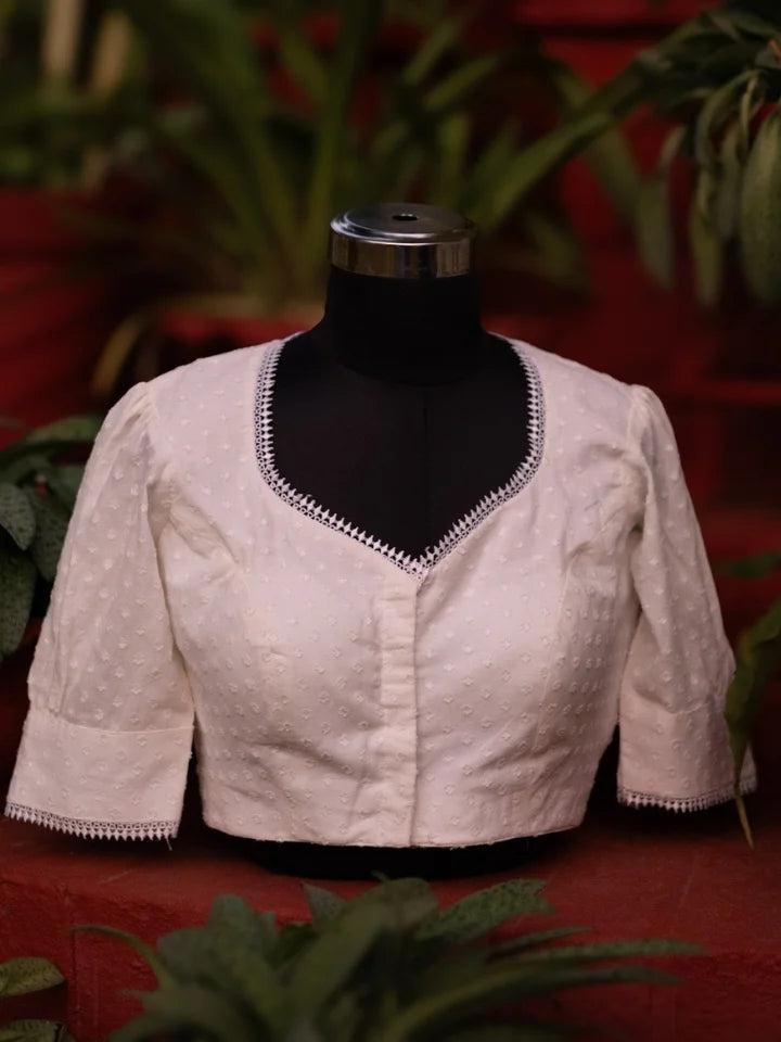 Delicate White Candy Blouse