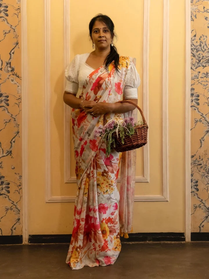 Summer Garden  Saree
