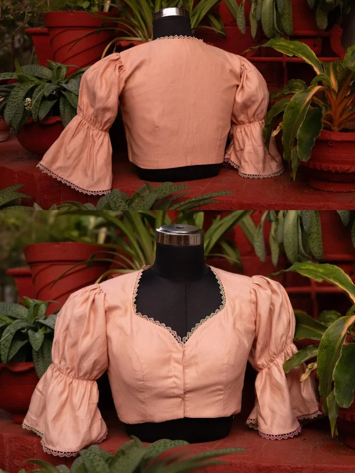 Bridgerton's Peach Blouse