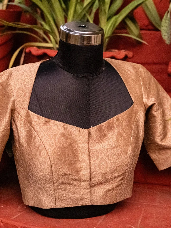 Textured Antique Gold Blouse