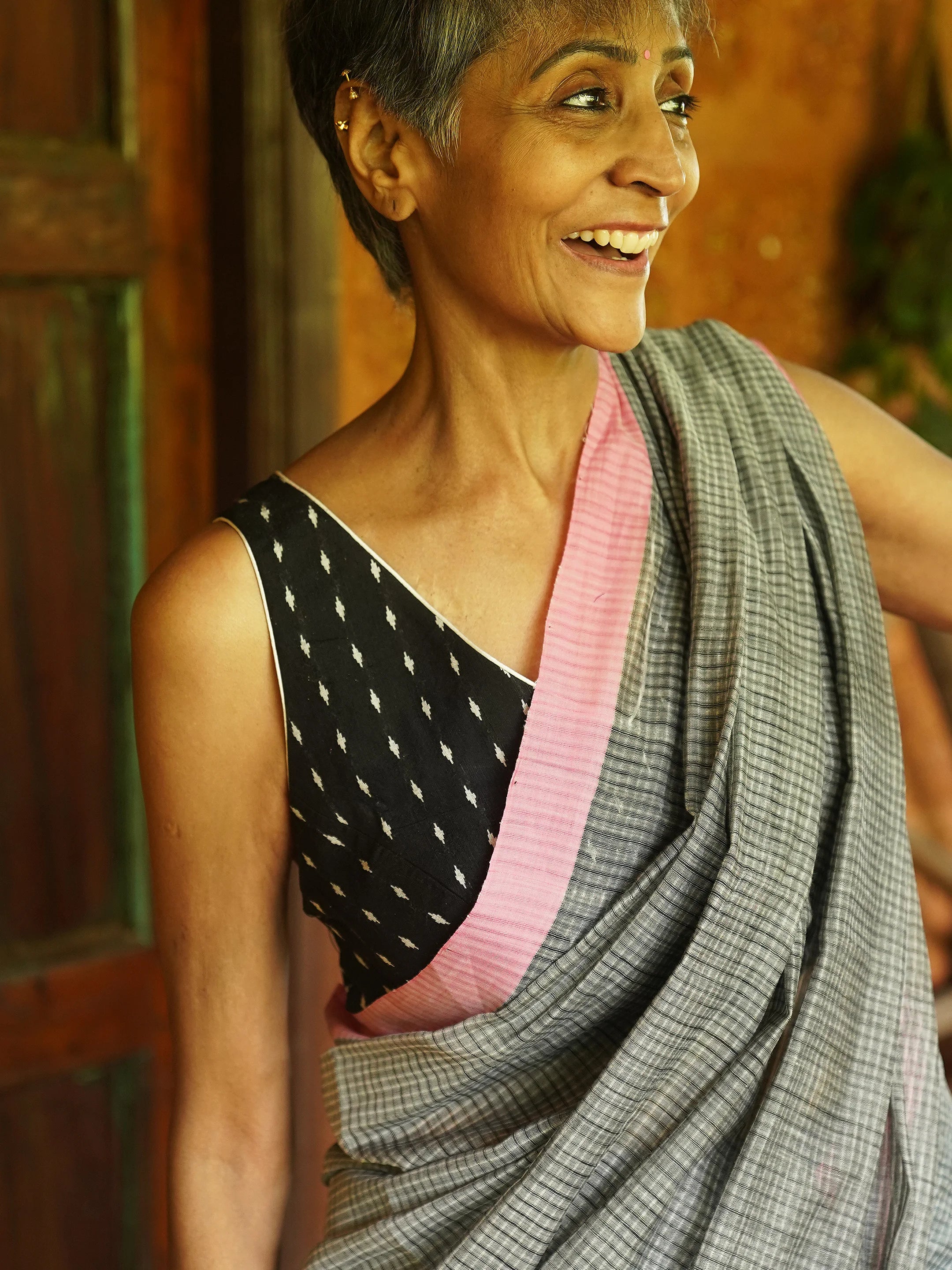 Grey Allure Saree
