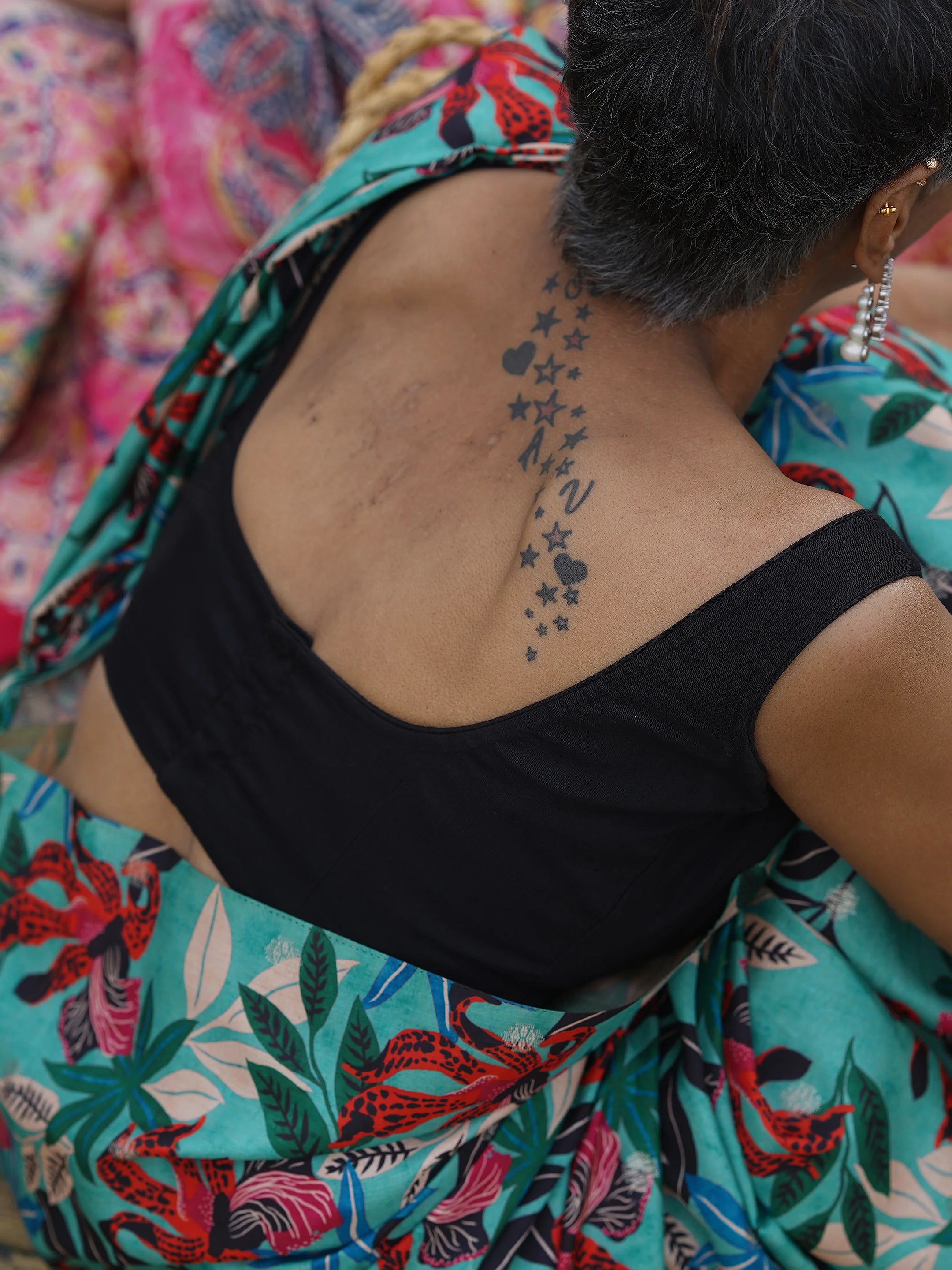 Tropical Elegance Saree