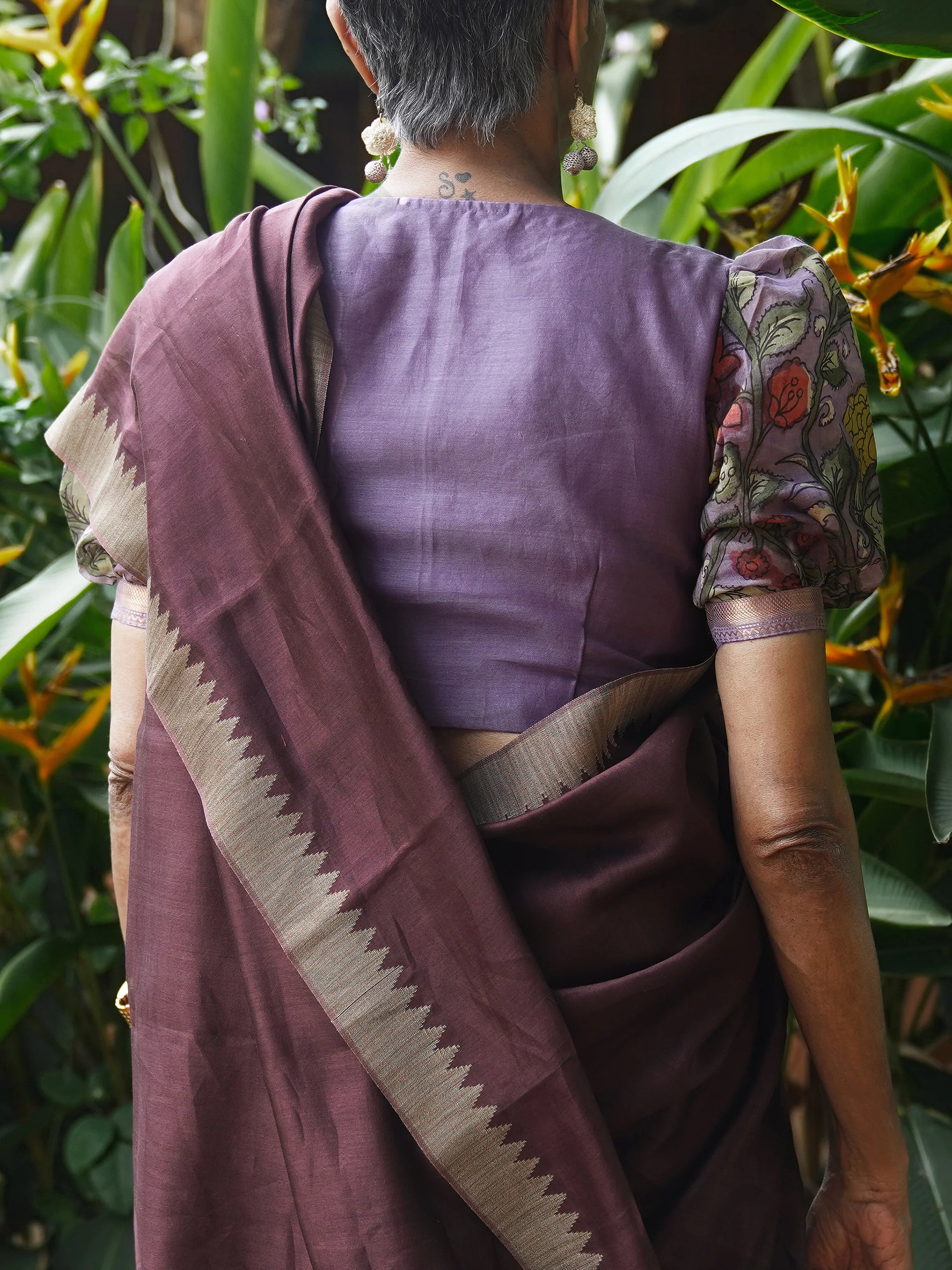 Espresso Weave Saree