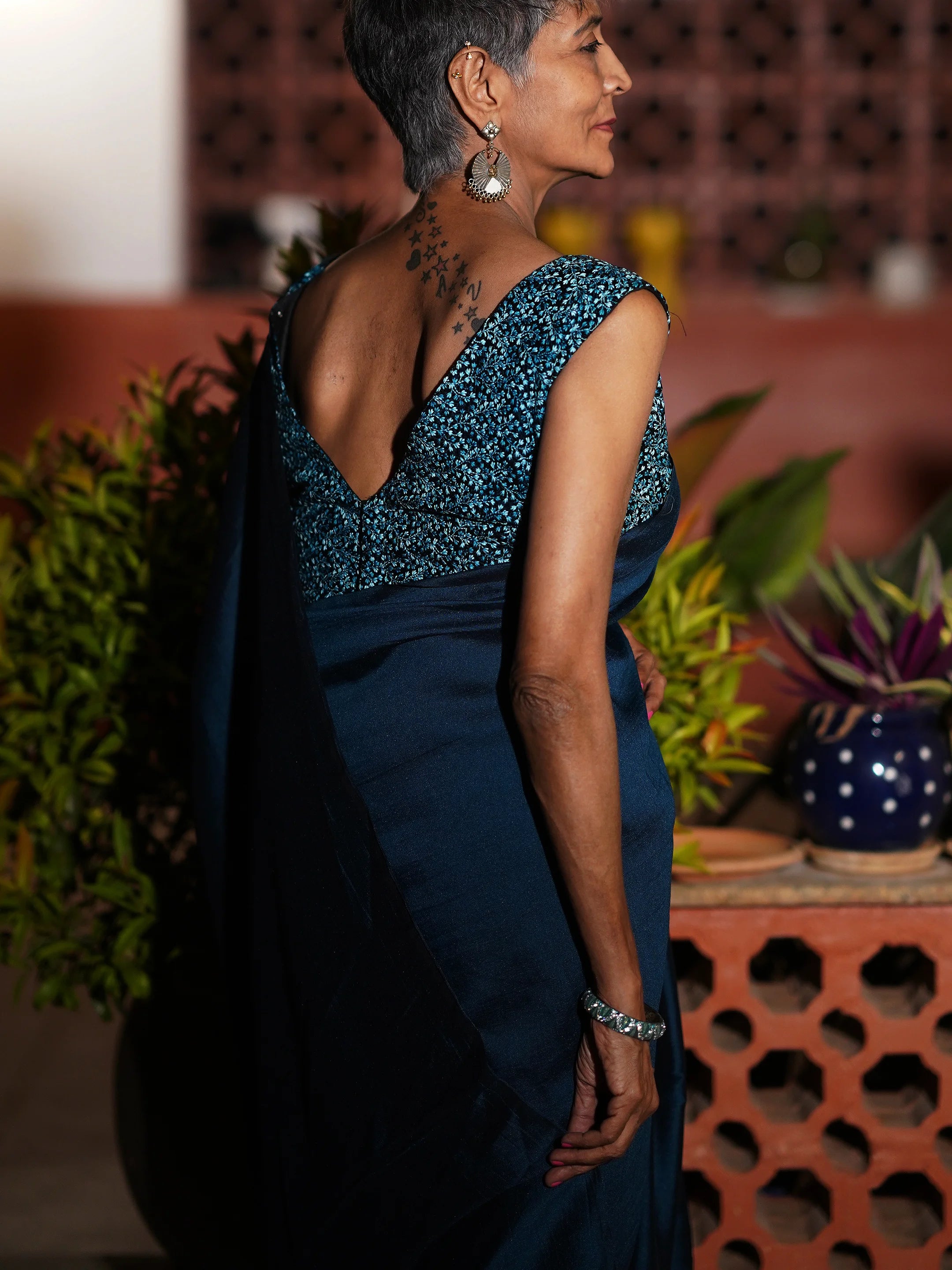 Teal Temptation Saree