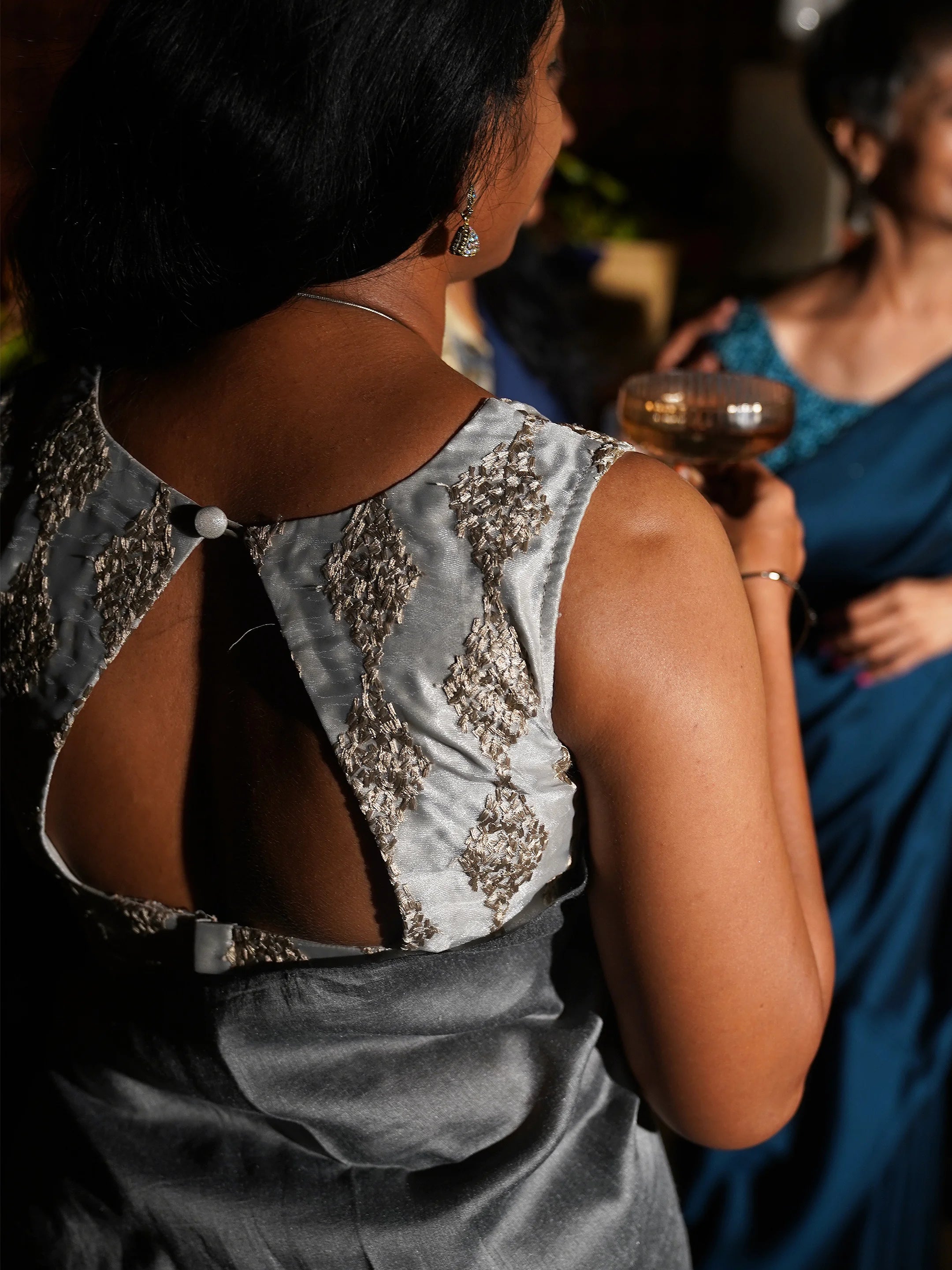 Silver Cascade Blouse
