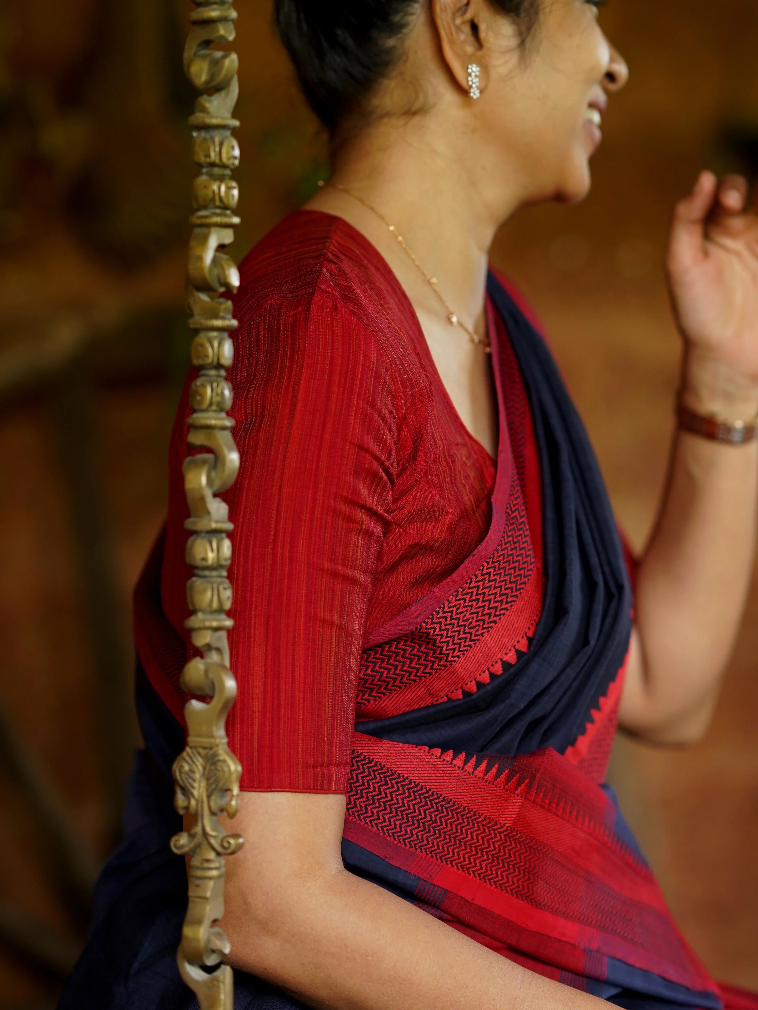 Primary Vermillion Blouse