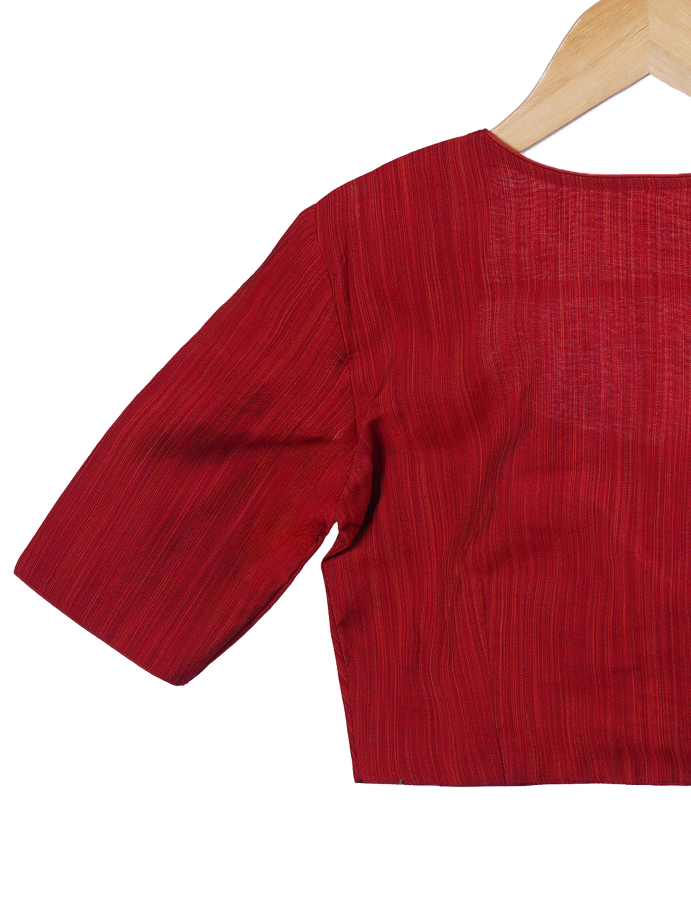 Primary Vermillion Blouse