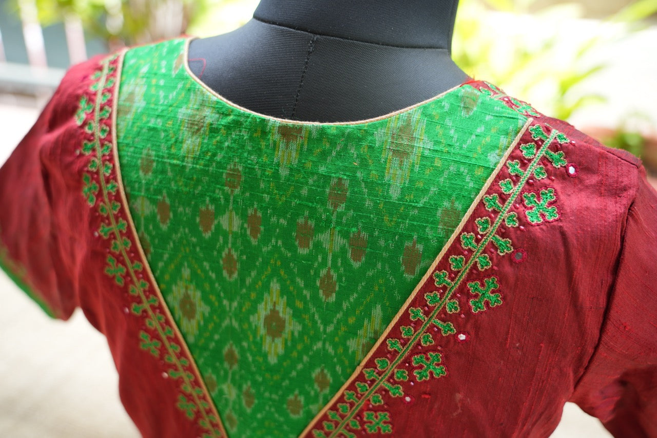Festive Maroon Green