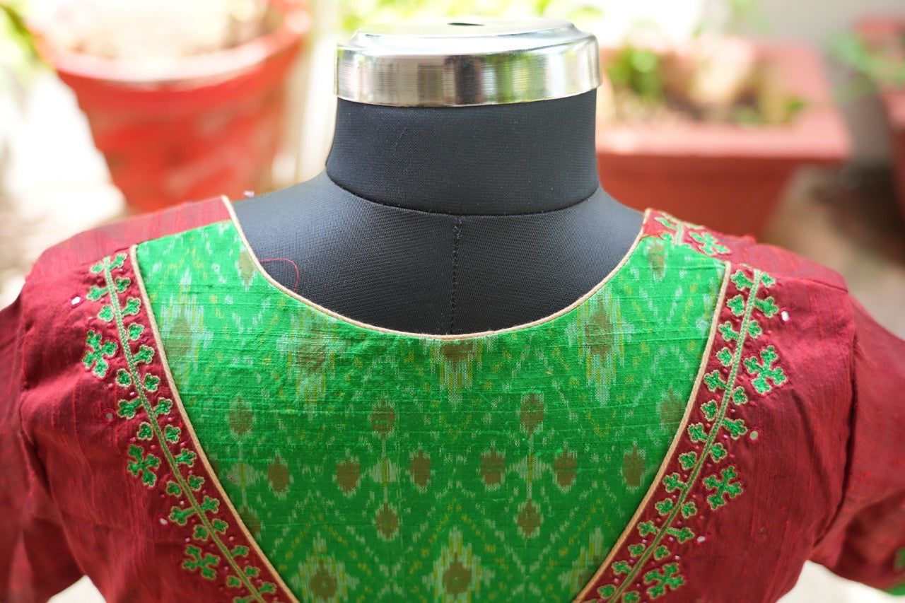 Festive Maroon Green